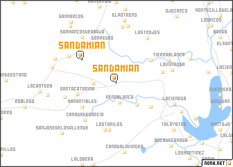 map of San Damián