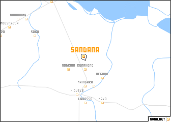 map of Sandana