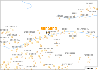 map of Sandāna