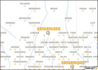 map of Sandankoro