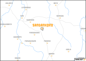 map of Sandankoro