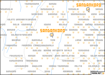 map of Sandankoro