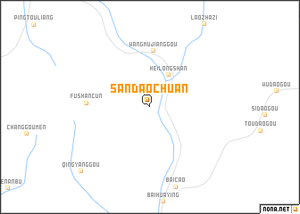 map of Sandaochuan