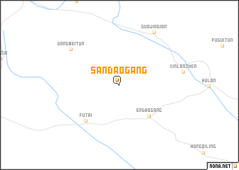 map of Sandaogang