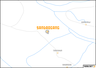 map of Sandaogang