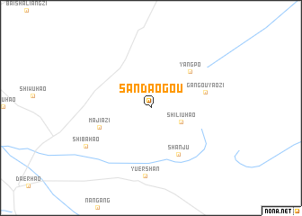 map of Sandaogou