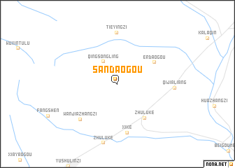 map of Sandaogou