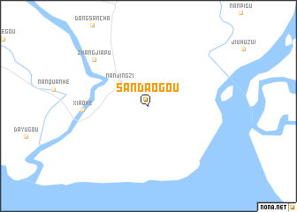 map of Sandaogou