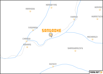 map of Sandaohe