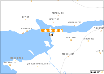 map of Sandaowan