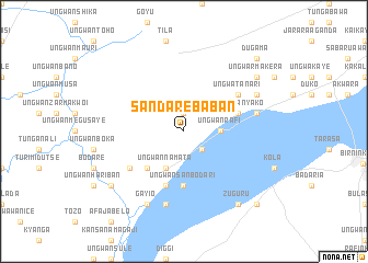 map of Sandare Baban