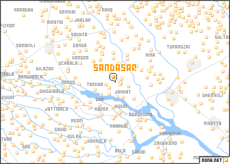 map of Sandāsar