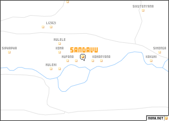 map of Sandavu