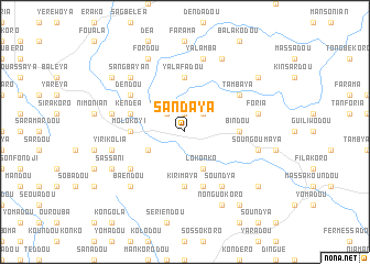 map of Sandaya