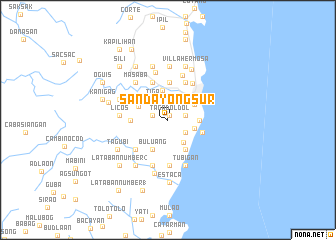 map of Sandayong Sur