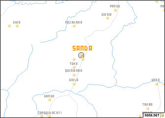 map of Sanda