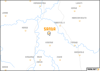 map of Sanda