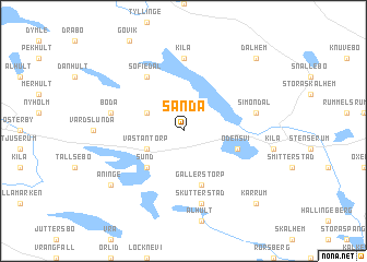 map of Sanda