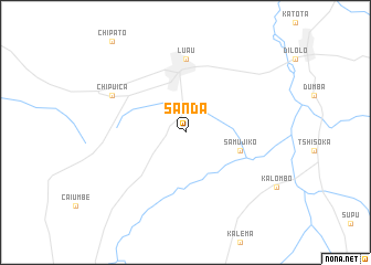 map of Sanda