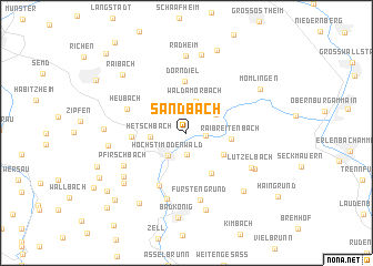 map of Sandbach