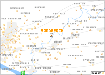 map of Sand Beach