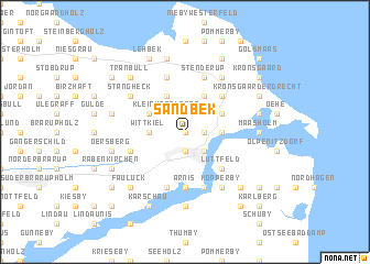 map of Sandbek