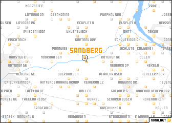 map of Sandberg