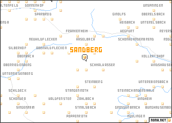 map of Sandberg