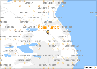 map of Sandbjerg