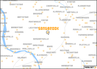 map of Sand Brook