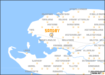 map of Sandby