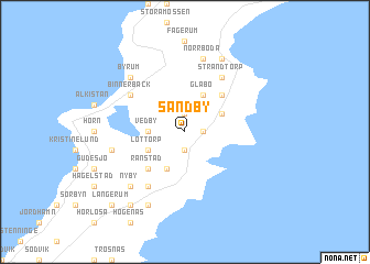 map of Sandby