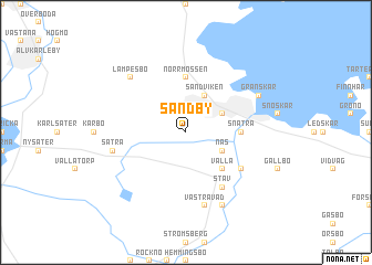 map of Sandby