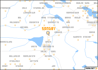 map of Sandby