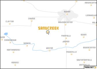 map of Sand Creek