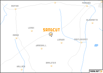 map of Sand Cut