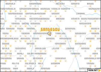 map of Sandédou