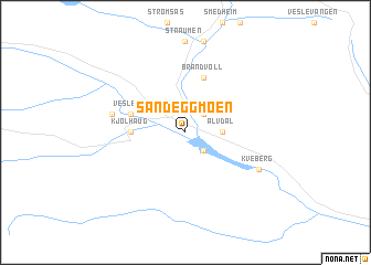 map of Sandeggmoen