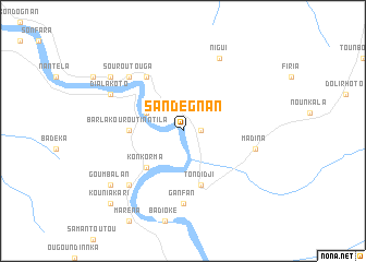 map of Sandégnan