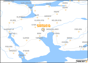 map of Sandeid