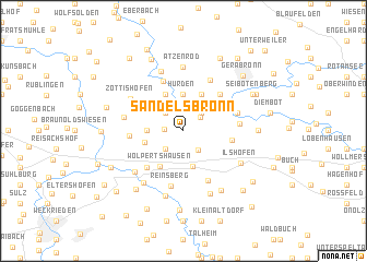 map of Sandelsbronn