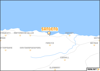 map of Sandend