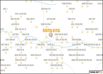 map of Sandeng