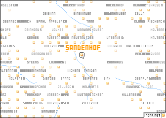 map of Sandenhof