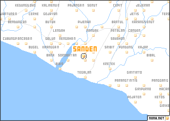 map of Sanden