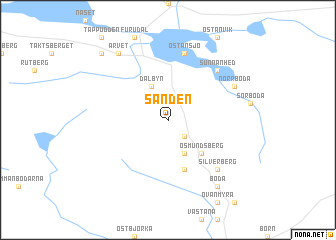 map of Sanden