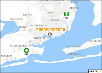 map of Sanders Beach