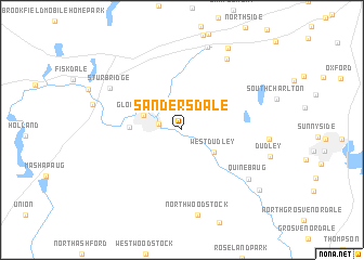 map of Sandersdale
