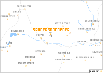 map of Sanderson Corner