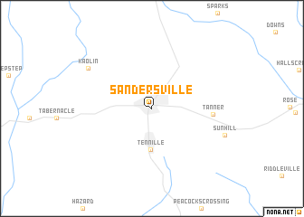 map of Sandersville